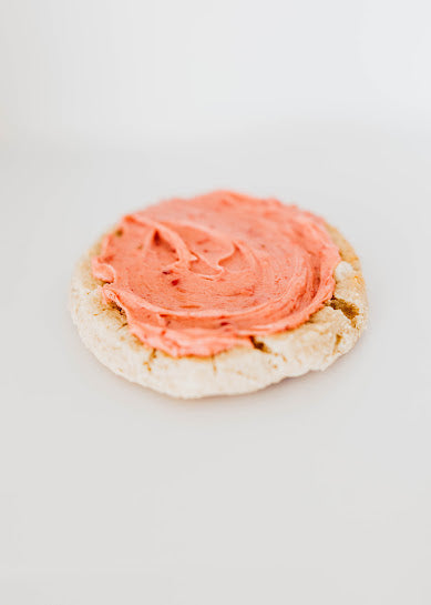Strawberry Bliss Frosted Cookie